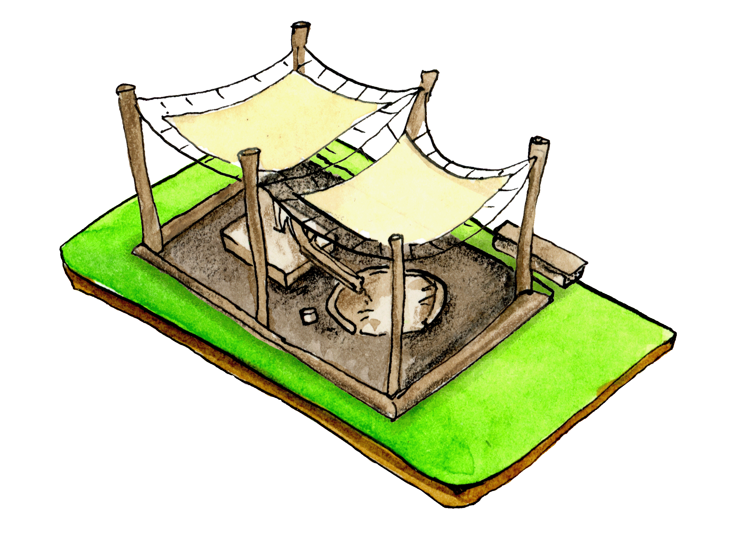 Illustration Wasserspielplatz