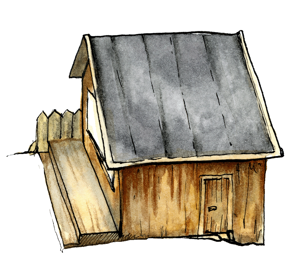 Illustration Grillhütte